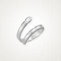 Anillo Espiral de serpiente plateado