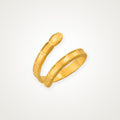 Anillo Espiral de serpiente dorado