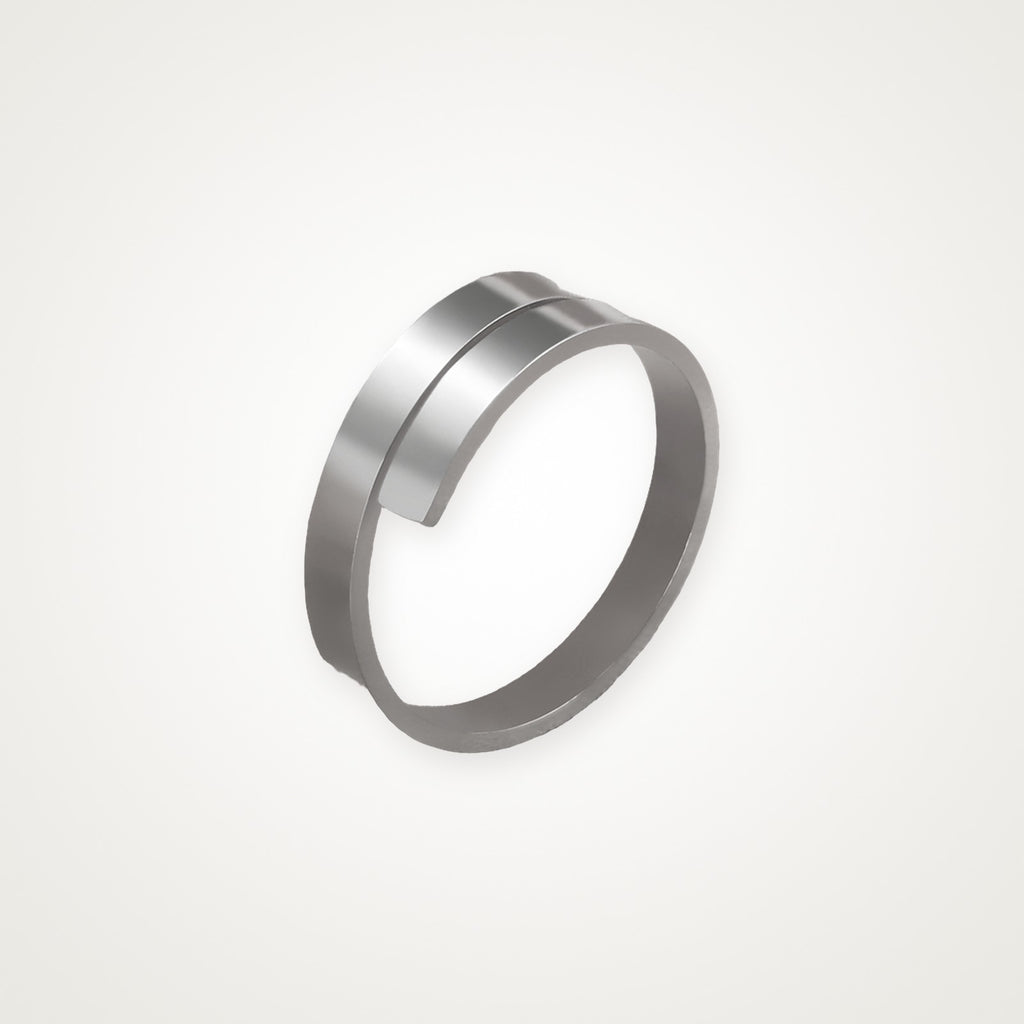 Anillo Espiral plateado