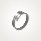 Anillo Espiral plateado