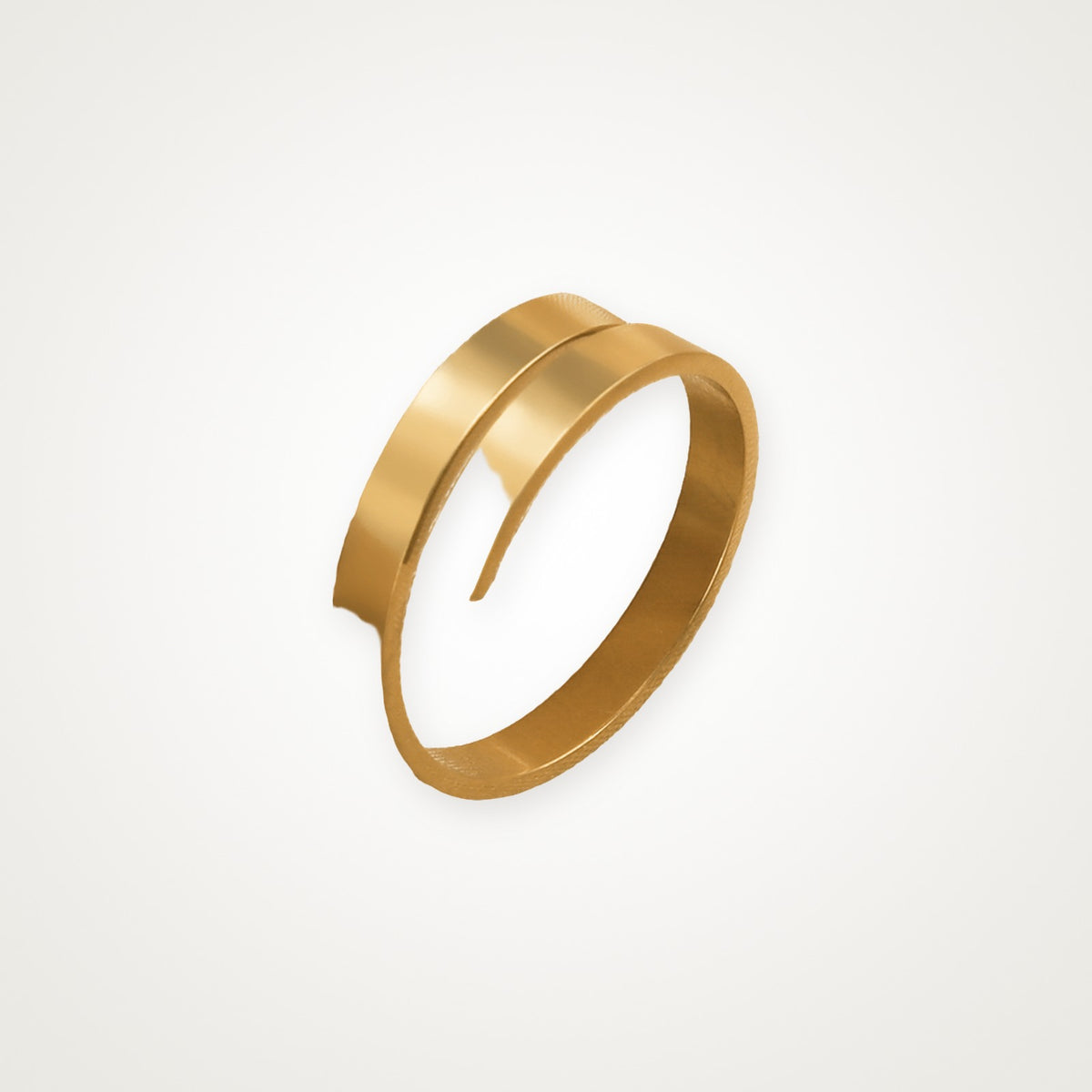 Anillo Espiral dorado