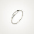 Anillo Fases de la luna plateado