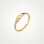 Anillo Fases de la luna dorado