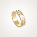 Anillo Fases de luna caladas dorado