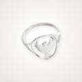 Anillo Fénix plateado