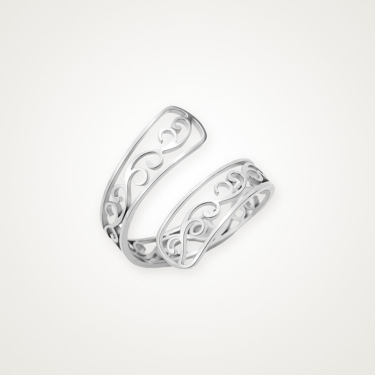 Anillo Filigrana abierta plateado