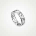 Anillo Filigrana clásica plateado
