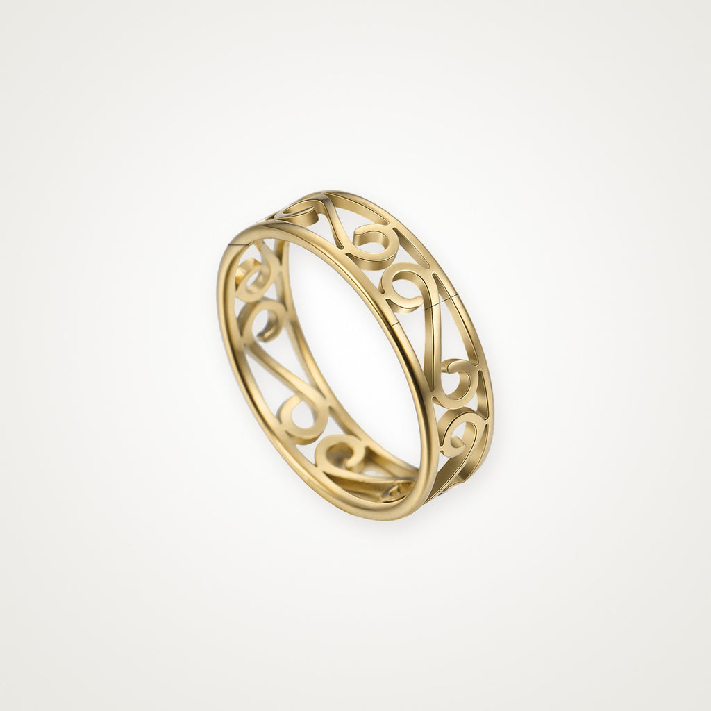 Anillo Filigrana clásica dorado