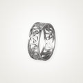 Anillo Filigrana de corazones plateado