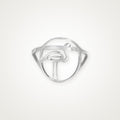 Anillo Flamenco plateado