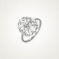 Anillo Flor de filigrana plateado