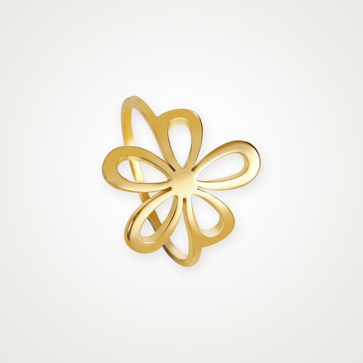 Anillo Flor dorado