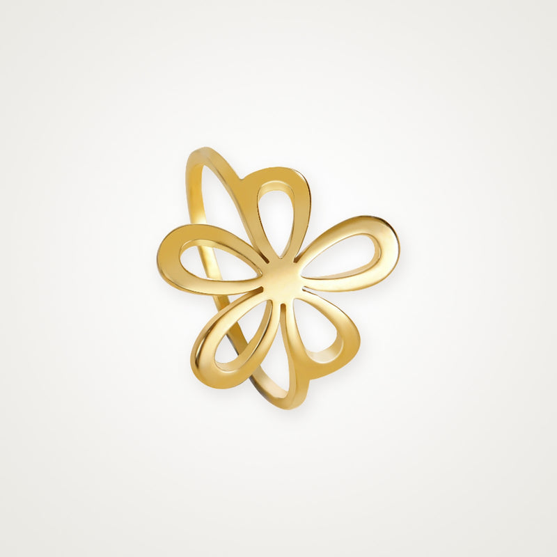 Anillo Flor dorado