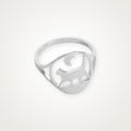 Anillo Gato caminando plateado