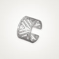 Anillo Geométrico calado plateado