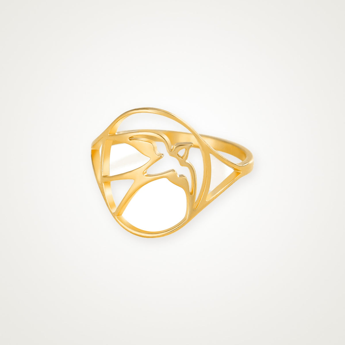 Anillo Golondrina dorado