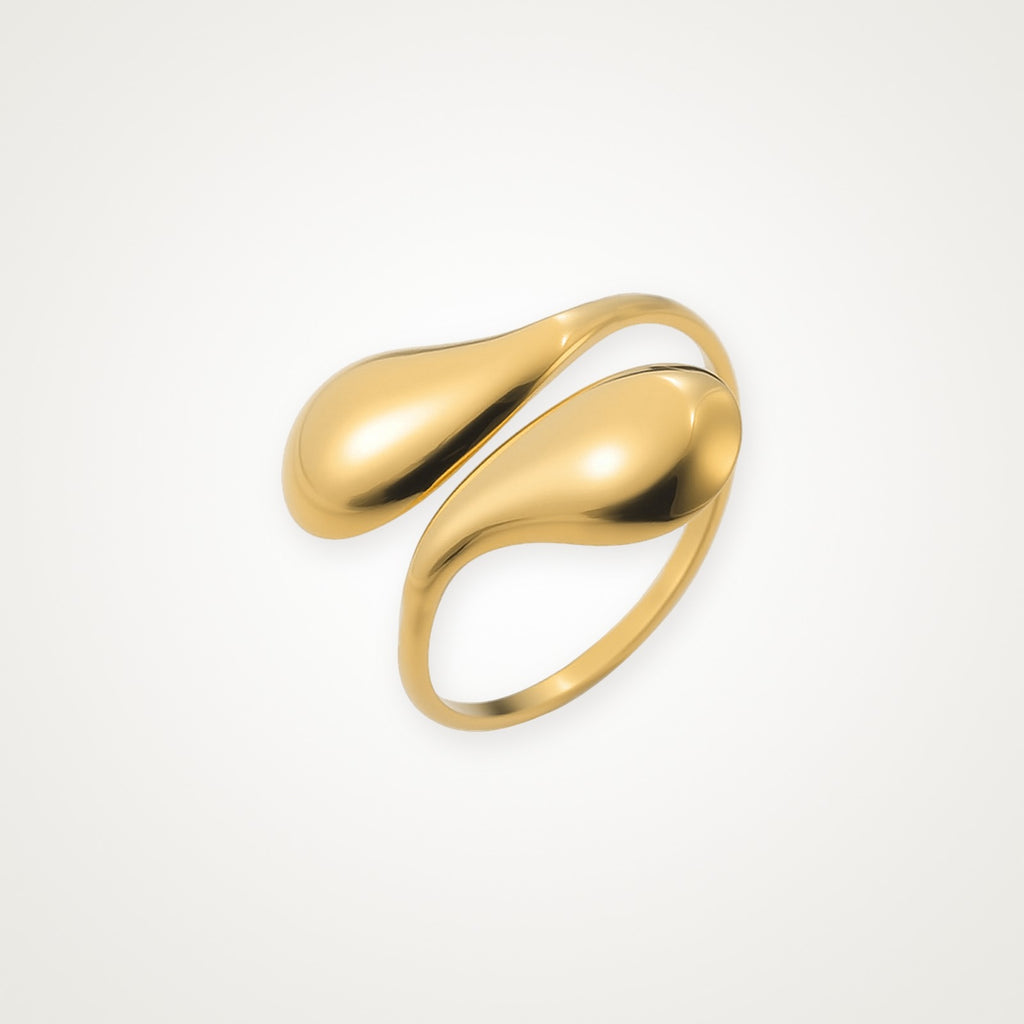 Anillo Gotas dorado