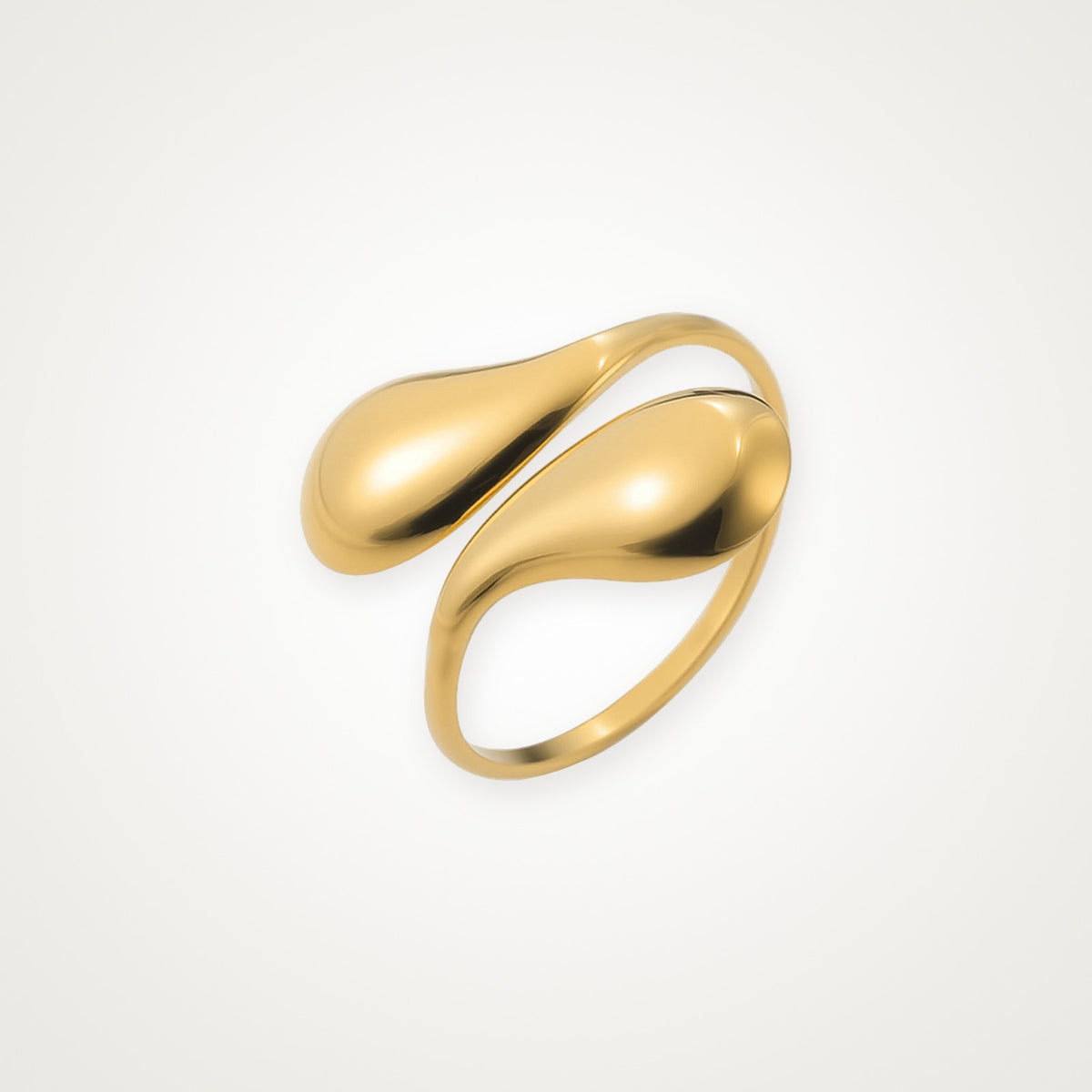 Anillo Gotas dorado