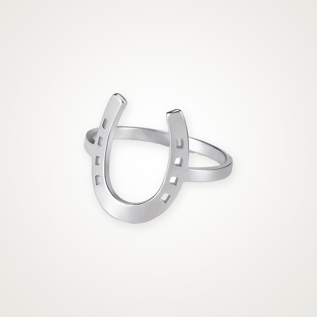 Anillo Herradura plateado