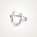 Anillo Herradura plateado