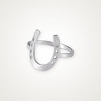 Anillo Herradura plateado
