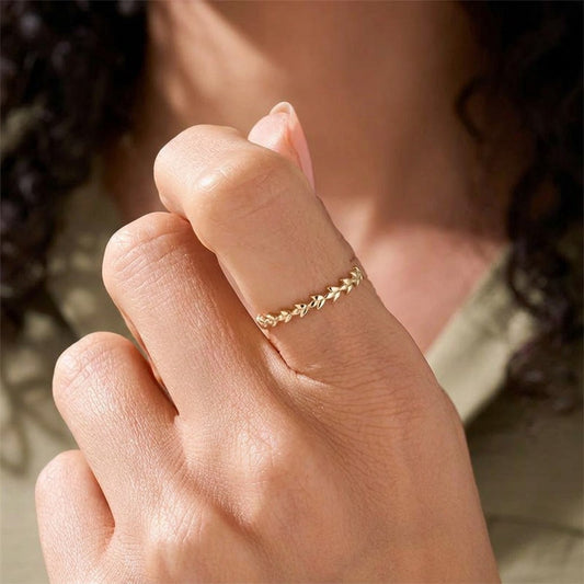 Anillo Hoja
