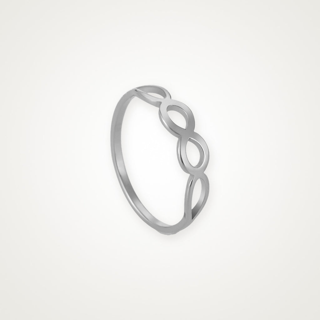 Anillo Infinito plateado