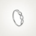Anillo Infinito plateado