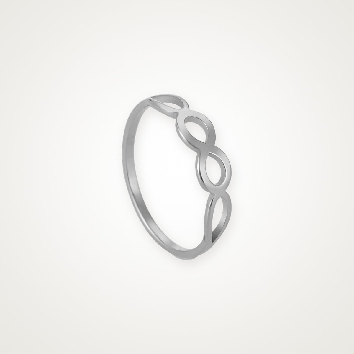 Anillo Infinito plateado