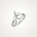 Anillo Libélula plateado