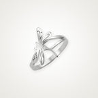 Anillo Libélula plateado