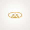 Anillo Loto abierto dorado