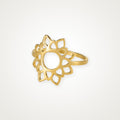 Anillo Loto calado dorado