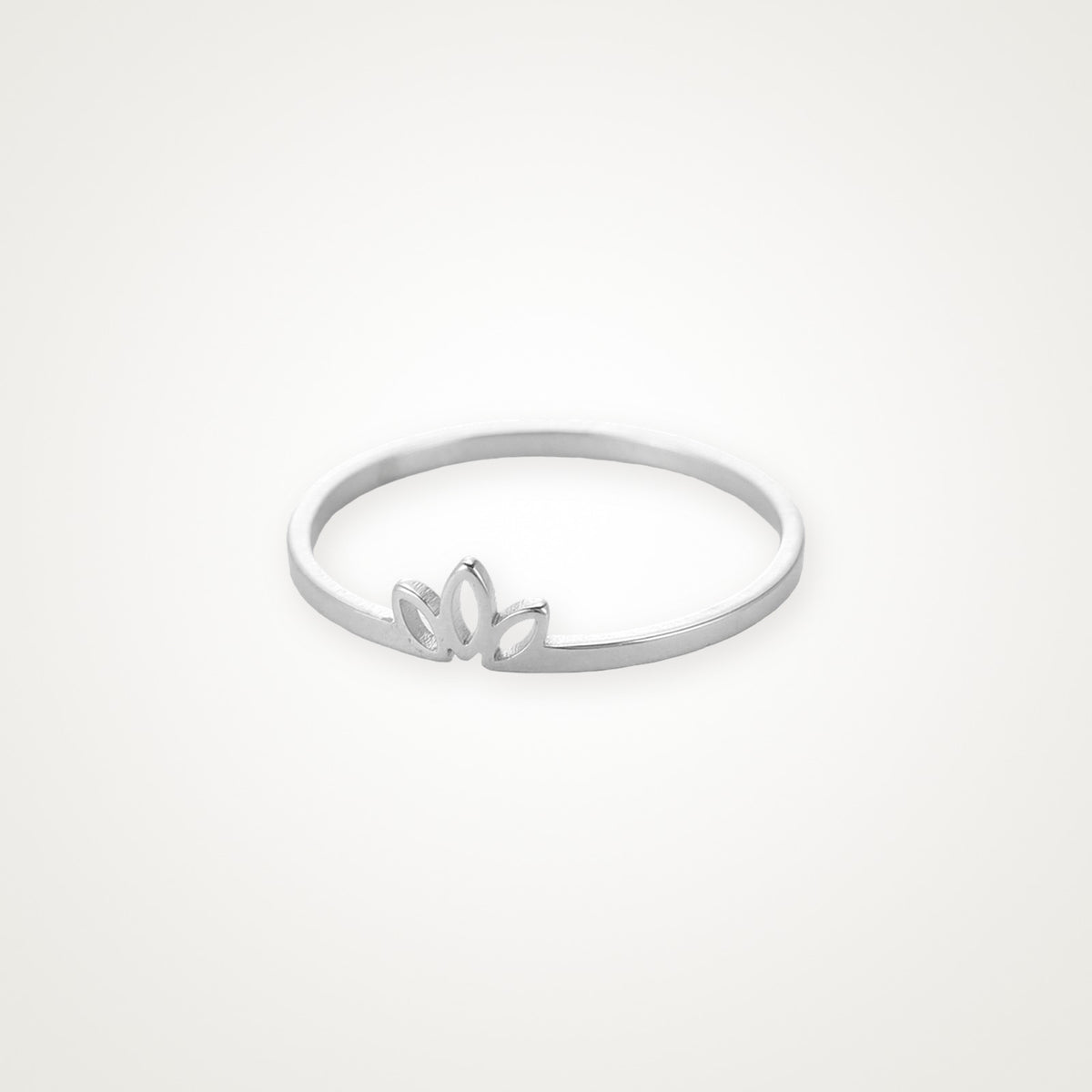Anillo Loto mini plateado