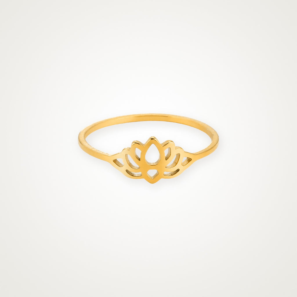 Anillo Loto dorado