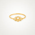 Anillo Loto dorado
