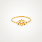 Anillo Loto dorado