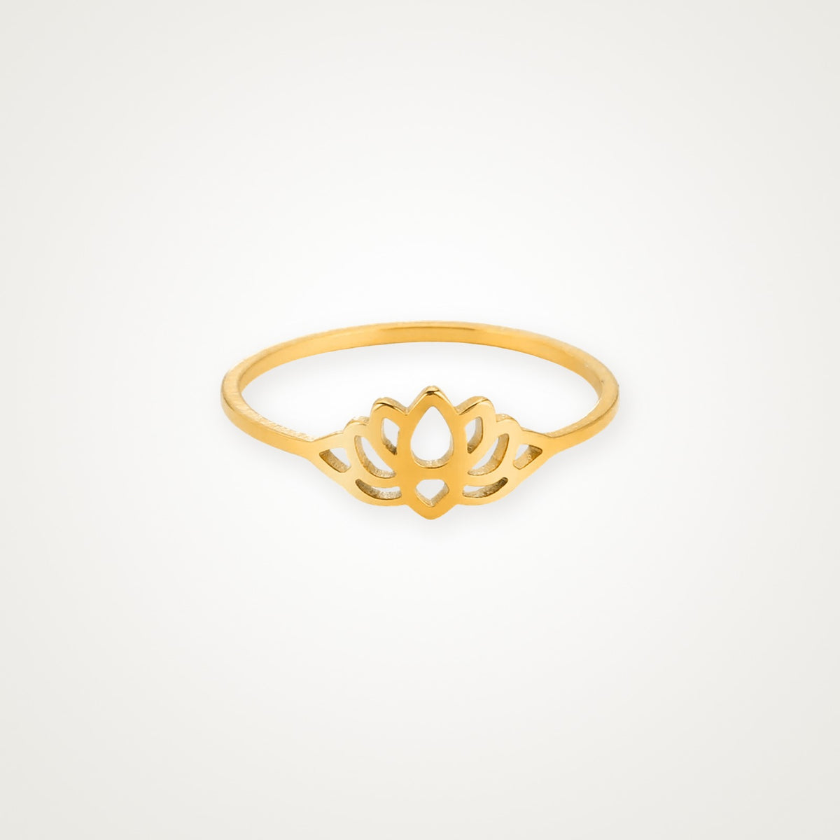 Anillo Loto dorado