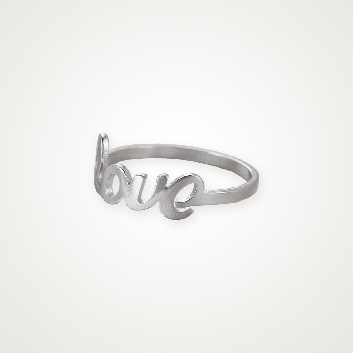 Anillo Love plateado