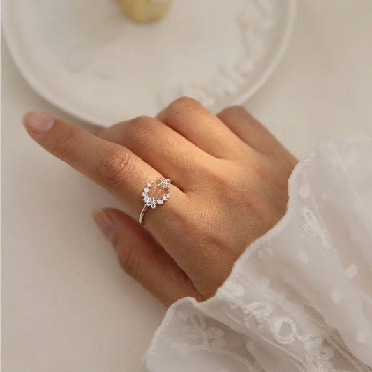 Anillo Luna y Estrella con Zirconias en Varios Diseños
