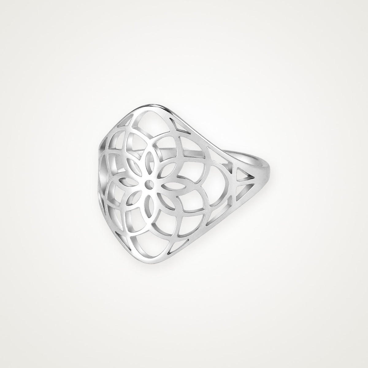 Anillo Mandala plateado