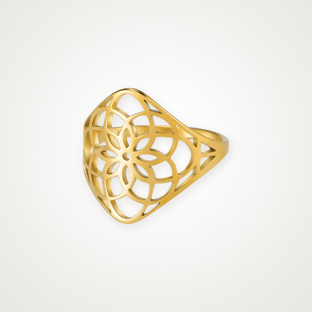 Anillo Mandala dorado