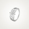 Anillo Margarita calada plateado