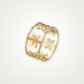 Anillo Margaritas caladas dorado