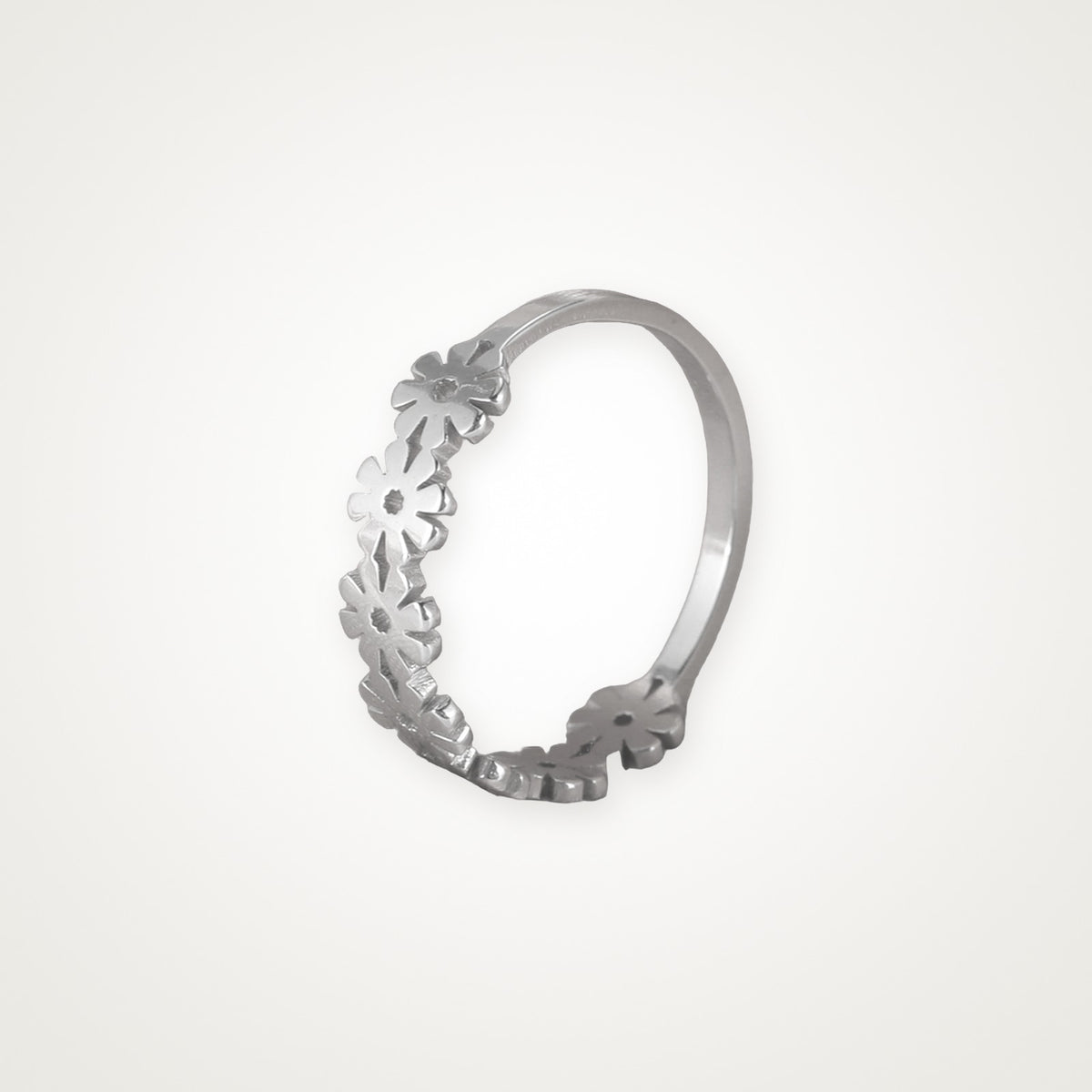 Anillo Margaritas plateado