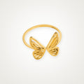 Anillo Mariposa abierta dorado