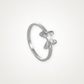 Anillo Mariposa de alas caladas plateado