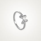 Anillo Mariposa de alas caladas plateado