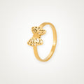 Anillo Mariposa de alas caladas dorado