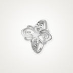 Anillo Mariposa de filigrana plateado